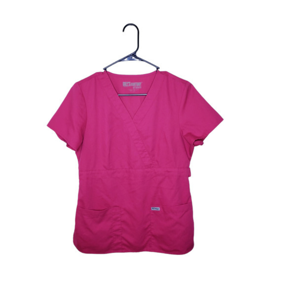 Greys Anatomy By Barco Pink Scrub‎ Top Size Medium